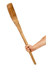 Hand holding bat