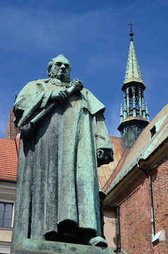 Monument of famous scientist Josef Dietl,Krakow