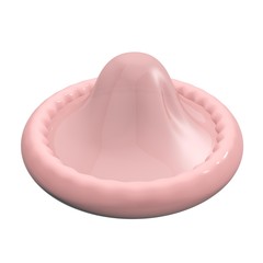 condom isolated on white