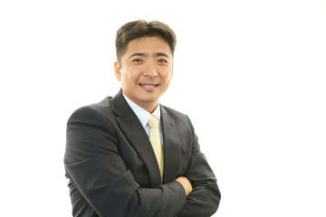 笑顔のビジネスマン