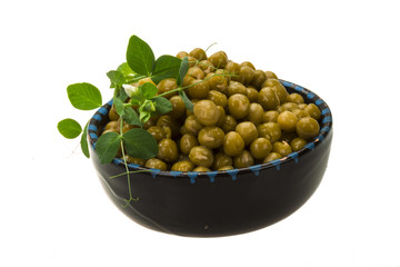 Marinated green peas