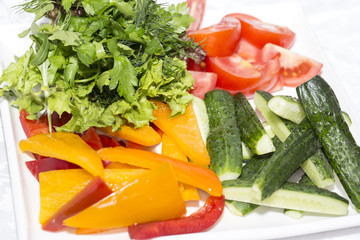 Свежие овощи