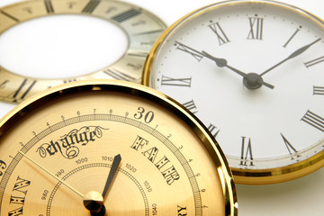 Clock and barometer dials or bezels