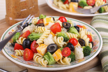 Pasta Salad on a Plate