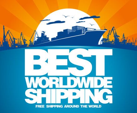 Best worldwide shipping design template