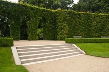 escaliers jardin du musée Rodin à Paris