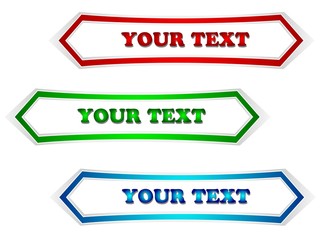 Creative design banners arrow