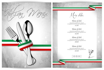 Italian menu
