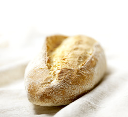 Bread on a bakers cloth