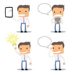 Business man cartoon character