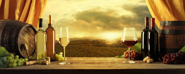 Obrazy na Szkle  Wino