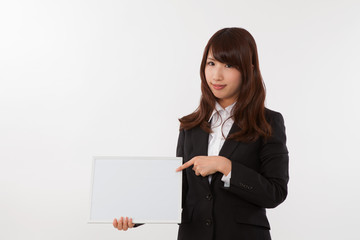 ビジネス　女性　日本　ホワイトボード