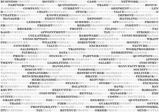 Liste de vocabulaire li&eacute;e au business