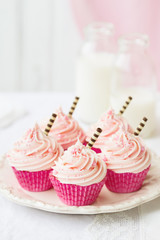 Pink cupcakes
