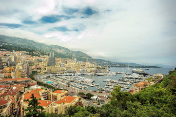 Blick auf den Hafen von Monaco