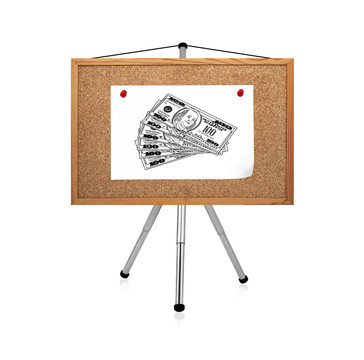 poster with drawing doolar