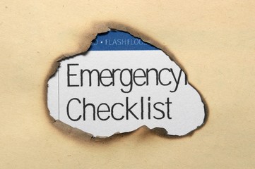 Emergency checklist