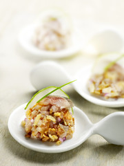 tapenade with fish and union