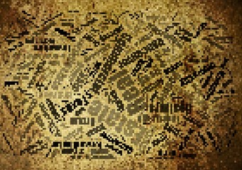 Yellow pixel background