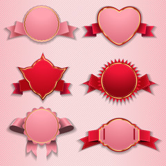 labels, tags, ribbons