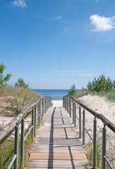 Strandzugang zur Ostsee auf Rügen