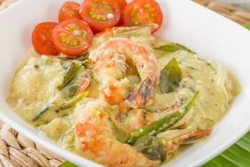 Prawn Molee - Keralan prawn curry with coconut milk