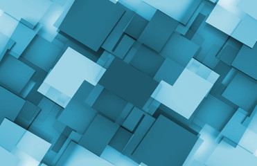 3D Squares Background © kentoh