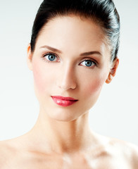 Obraz premium Beautiful Girl face. Perfect skin