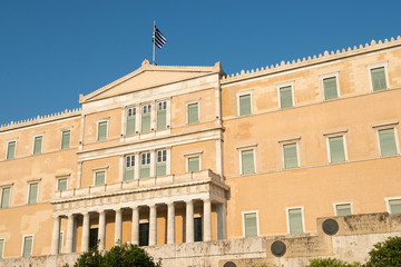 Fototapeta na wymiar The Greek parliament, Athens