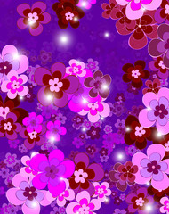 flower of happiness, floral background