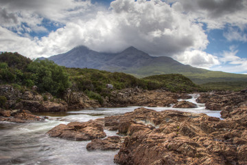 The Black Cullins from Sligachan