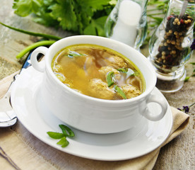 Soup with Meat Balls