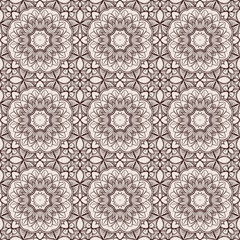 brown floral pattern
