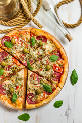 Pizza sailor on the ship