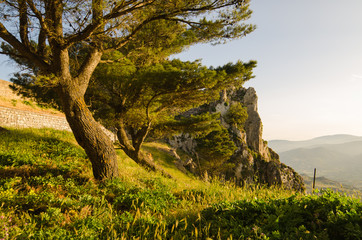 Landscape of Caltabellotta, Sicily, Italy