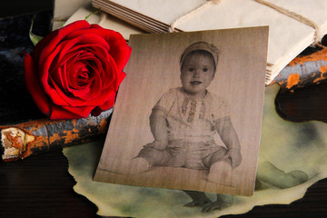 Vintage memories close up