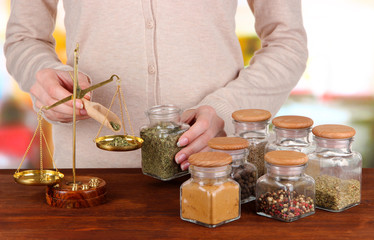 Sale of different spices