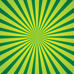 green rays background