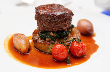 Tenderloin steak close-up