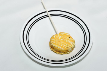 Tasty colorful macaroon