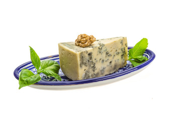 Dor blue cheese with herbs, nuts and honey