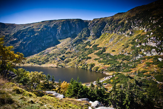 Lake in mountains