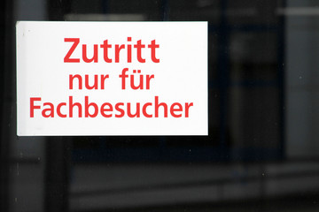 Zutritt nur f&uuml;r Fachbesucher