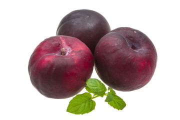 Obraz premium Heap of bright plums