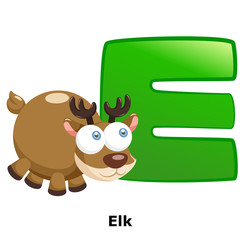 animal alphabet E