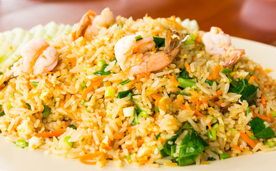 shrimp fired rice thai food
