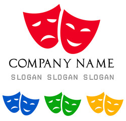 Theatrical masks logo