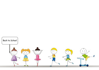 Fototapeta premium Back to school