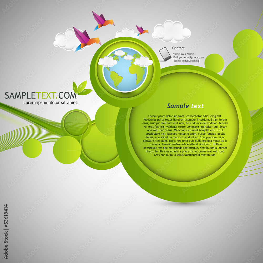 Canvas Prints abstract green website