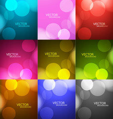 Abstract bright circle colorful collection presentation backgrou